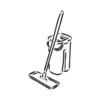 mop vector sketch