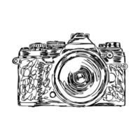 camera vector sketch