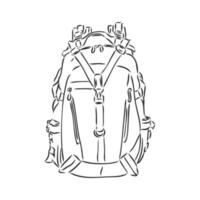 bosquejo del vector de la mochila