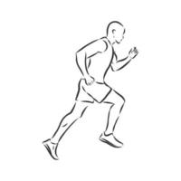 runners vector sketch