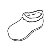 galoshes vector sketch