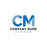 diseño de logotipo de letra cm. Ilustración de vector de logotipo de letra cm - vector