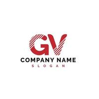 GV Letter Logo Design. GV letter logo Vector Illustration - Vector