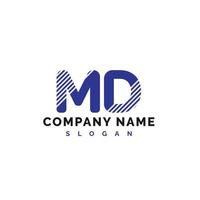 MD Letter Logo Design. MD letter logo Vector Illustration - Vector