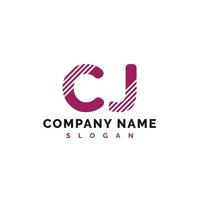 CJ Letter Logo Design. CJ letter logo Vector Illustration - Vector