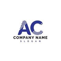 AC Logo Design. AC Letter Logo Icon Vector Illustration - Vector