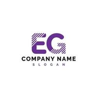 EG Letter Logo Design. EG letter logo Vector Illustration - Vector