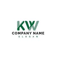 diseño del logotipo de la letra kw. ilustración vectorial del logotipo de la letra kw - vector