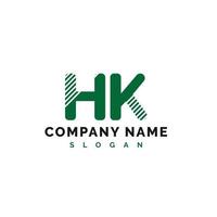 diseño del logotipo de la letra hk. hk carta logo vector ilustración - vector