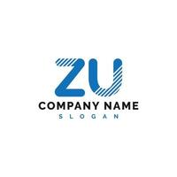 ZU Letter Logo Design. ZU Letter Logo Vector Illustration - Vector