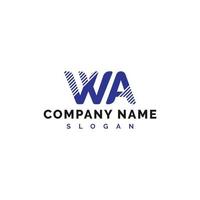 WA Letter Logo Design. WA Letter Logo Vector Illustration - Vector