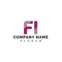 FI Letter Logo Design. FI letter logo Vector Illustration - Vector