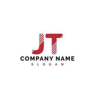 JT Letter Logo Design. JT letter logo Vector Illustration - Vector