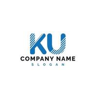 KU letter Logo Design. KU letter logo Vector Illustration - Vector