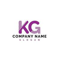 KG Letter Logo Design. KG letter logo Vector Illustration - Vector