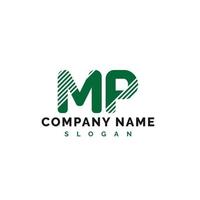 MP Letter Logo Design. MP letter logo Vector Illustration - Vector