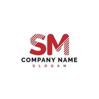 SM Letter Logo Design. SM letter logo Vector Illustration - Vector