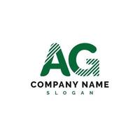 AG Logo Design. AG Letter Logo Icon Vector Illustration - Vector