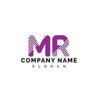 MR Letter Logo Design. MR letter logo Vector Illustration - Vector