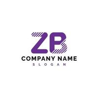 diseño del logotipo de la letra zb. Ilustración de vector de logotipo de letra zb - vector