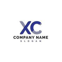 diseño del logotipo de la letra xc. Ilustración de vector de logotipo de letra xc - vector