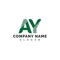 AY Logo Design. AY Letter Logo Icon Vector Illustration - Vector