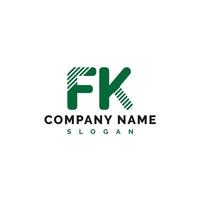 FK Letter Logo Design. FK letter logo Vector Illustration - Vector