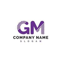 GM Letter Logo Design. GM letter logo Vector Illustration - Vector