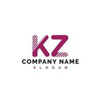 KZ Letter Logo Design. KZ letter logo Vector Illustration - Vector