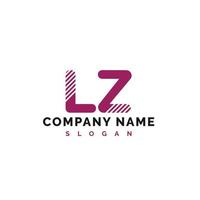 diseño del logotipo de la letra lz. Ilustración de vector de logotipo de letra lz - vector