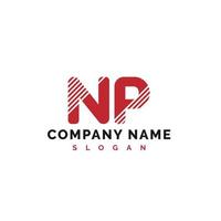 NP Letter Logo Design. NP letter logo Vector Illustration - Vector