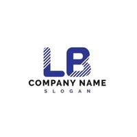 diseño del logotipo de la letra lb. Ilustración de vector de logotipo de letra lb - vector