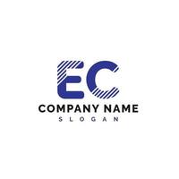 diseño del logotipo de la letra ec. ce carta logo vector ilustración - vector