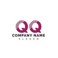 diseño del logotipo de la letra qq. ilustración vectorial del logotipo de la letra qq - vector