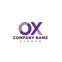 OX Letter Logo Design. OX letter logo Vector Illustration - Vector