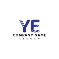 YE Letter Logo Design. YE Letter Logo Vector Illustration - Vector