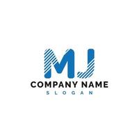 MJ Letter Logo Design. MJ letter logo Vector Illustration - Vector