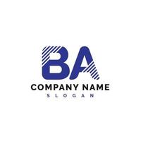 BA Logo Design. BA Letter Logo Icon Vector Illustration - Vector