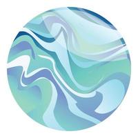 Blue marine ball icon cartoon vector. Circle drop vector