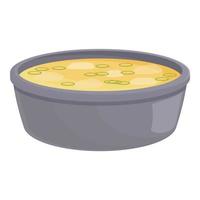 Japanese soup icon cartoon vector. Rice food vector