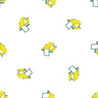 Playground bench pattern seamless vector