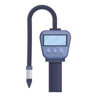 Gas detector sensor icon cartoon vector. Digital monitor vector
