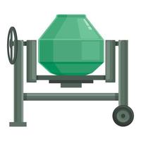 Work tool mixer icon cartoon vector. Concrete machine vector