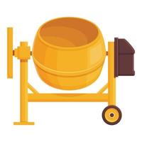 Mix machine icon cartoon vector. Cement mixer vector