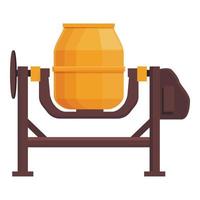 Construction equipment icon cartoon vector. Building work vector