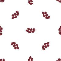 Cocoa seed pattern seamless vector