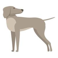 vector de dibujos animados de icono de galgo. perro animales