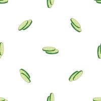 vector inconsútil del patrón de pepino de hamburguesa fresca