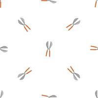 Garden scissors pattern seamless vector