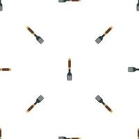 Farm handle fork pattern seamless vector